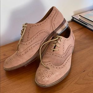 J Shoes suede saddle shoes